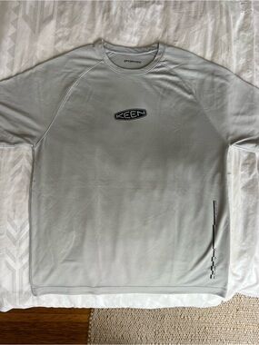Keen Light Gray Performance Long Sleeve Shirt - Unisex Small